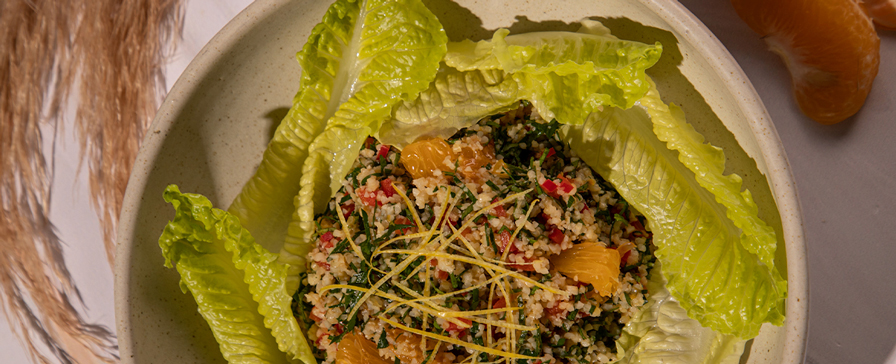 tabbouleh with seasonal fruit